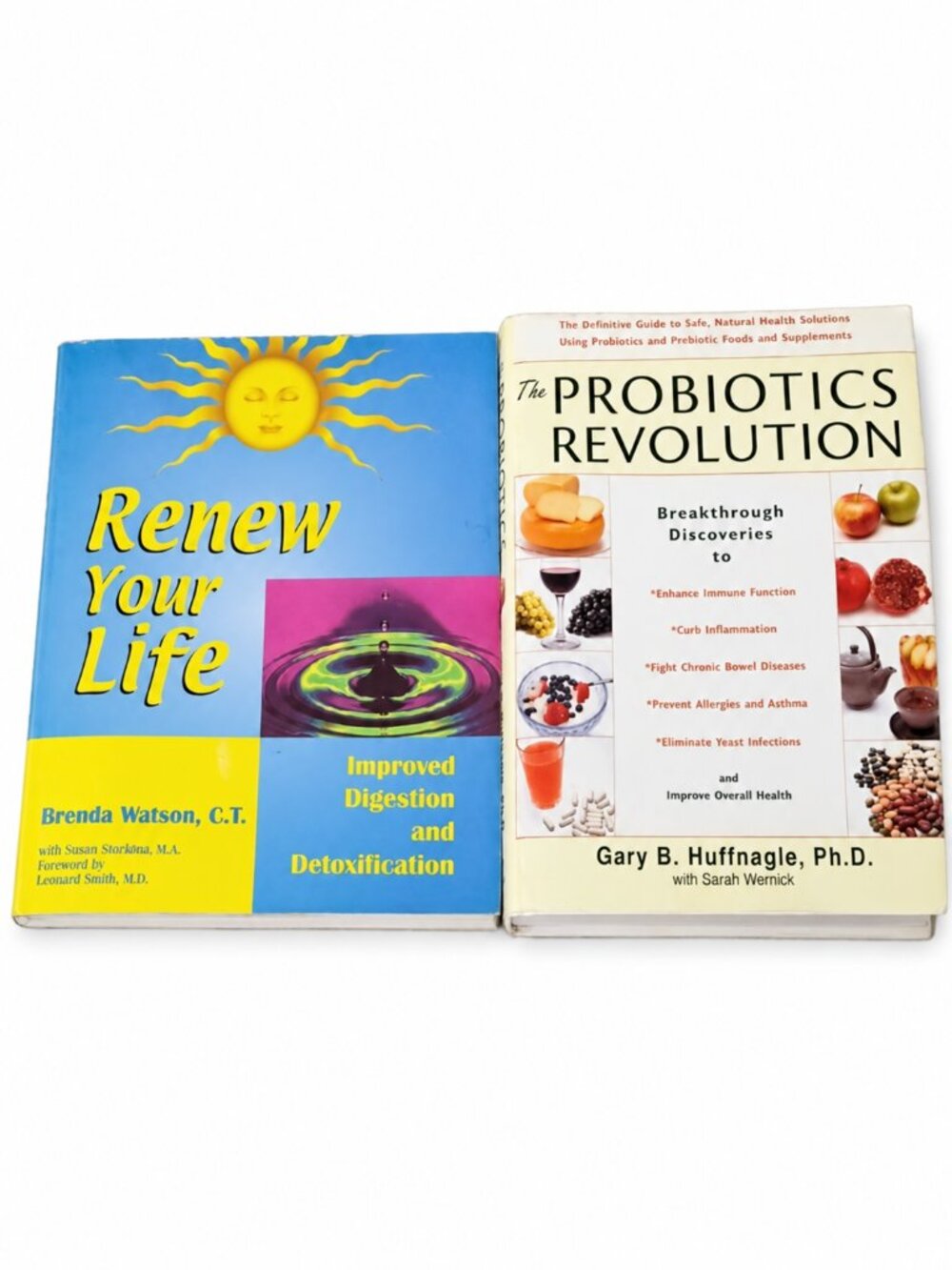 Digestive Health Book Bundle Renew Your Life & The Probiotics Revolution. Detox